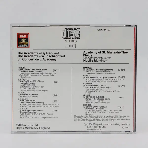 Academy of St. Martin-in-the-Fields The Academy By Request CD CDC-547027