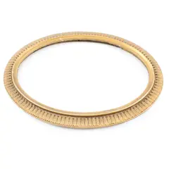 Empty Vintage Ornate Gold-Finished Wood Oval Photo Frame, 7.8"x9.8" 