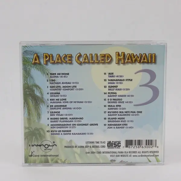 Various Artists A Place Called Hawaii 3 CD 2004 Hana Ola