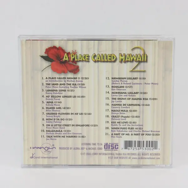 Various Artists - A Place Called Hawaii Vol. 2 CD Hana Ola 2003