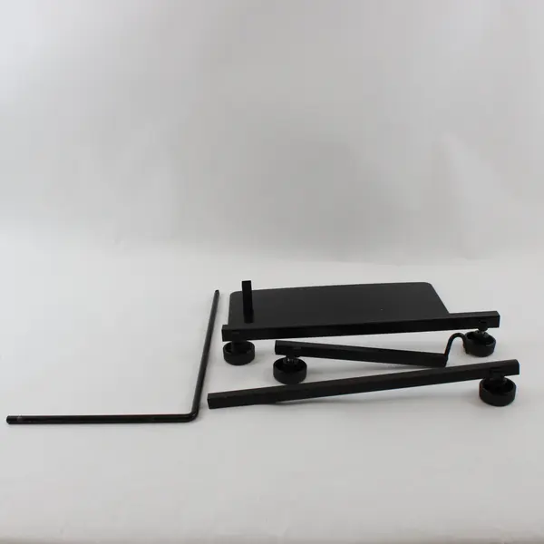 Adjustable Reptile Lamp Holder Black Metal 15in-36in