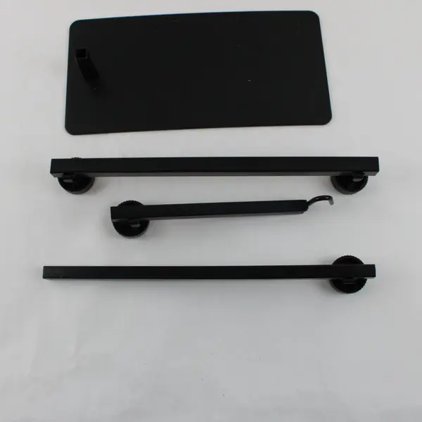 Adjustable Reptile Lamp Holder Black Metal 15in-36in
