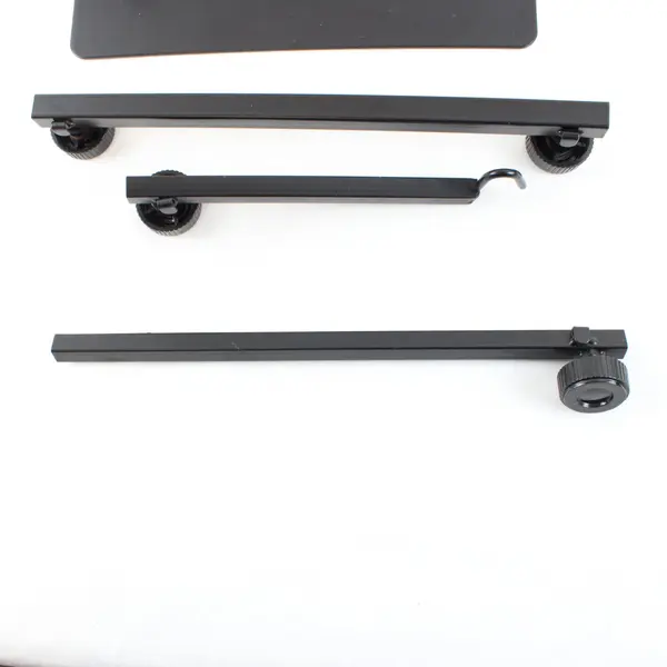 Adjustable Reptile Lamp Holder Black Metal 15in-36in