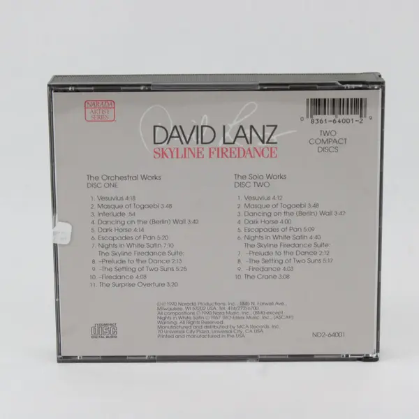 David Lanz Skyline FireDance: The Orchestral and Solo Works (2 CD Set, Narada)