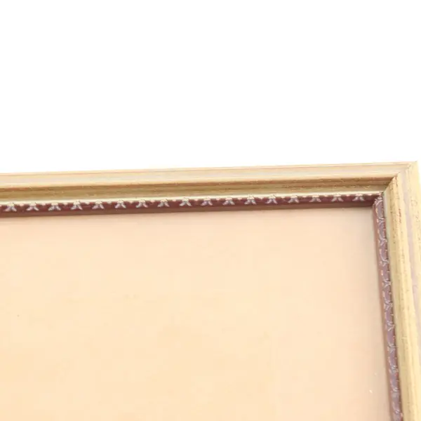 Vintage Ornate Gold Photo Frame w/Hanger 7.8x9.4