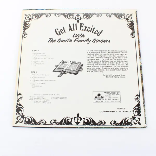 The Smith Family Singers Get All Excited 12" Vinyl Record