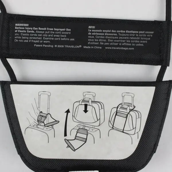 Travelon Black Luggage Stacking Strap Suitcase Accessory