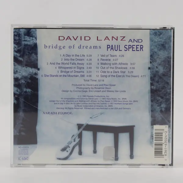 Bridge of Dreams by David Lanz/Paul Speer (CD, Aug-1993, Narada)