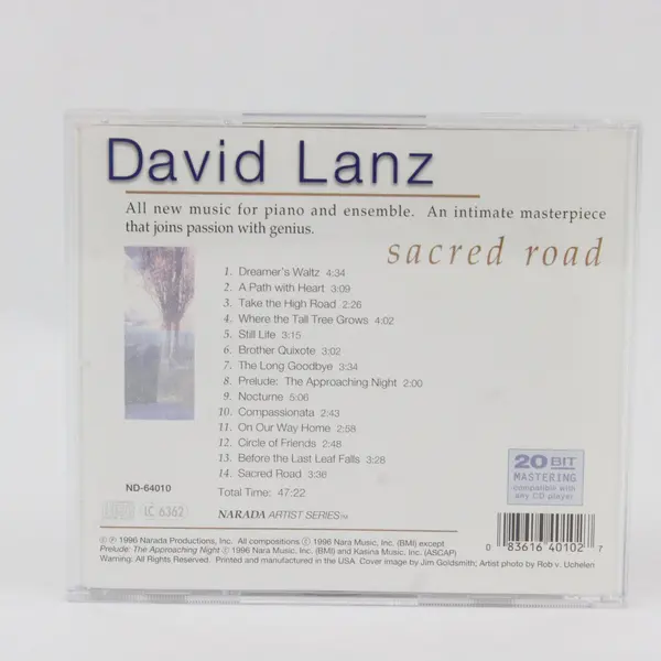 David Lanz Sacred Road (Music CD, 1996, Narada Productions)