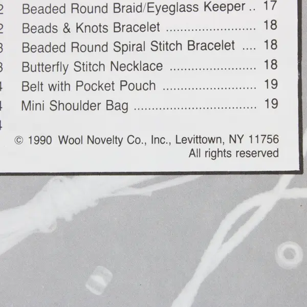 Lot of 2 VTG Jewelry Making Instructions Loops & Laces & Stretch Magic Jewelry 