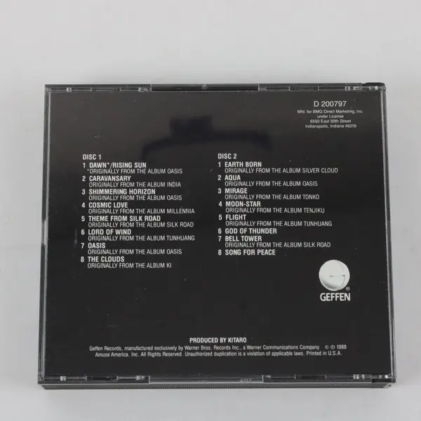 Kitaro 2-CD Set Ten Years 1988 Geffen Records