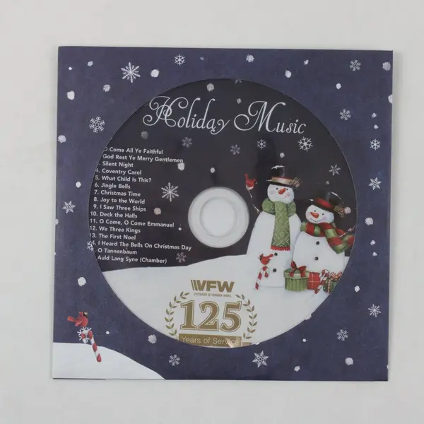 VFW Veterans of Foreign Wars 125 Years of Service Holiday Music CD