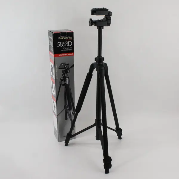 Sunpak Platinum Plus 5858D Aluminum Camera Camcorder Tripod 58in 