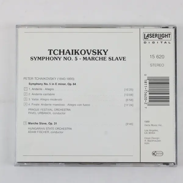 Tchaikovsky Symphony No. 5 Marche Slave Prague Festival Orchestra CD