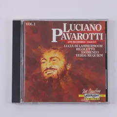 Luciano Pavarotti Live Recordings Vol. 1 CD Laserlight 1990
