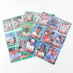 Lot of 45 Donruss Baseball Trading Cards in Sleeves 1988-91
