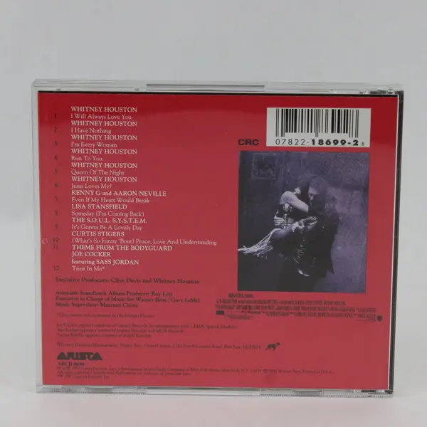 The Bodyguard Original Soundtrack Album CD Kevin Costner & Whitney Houston 1992