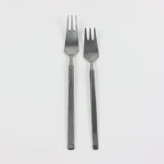 Lot of 2 Copenhagen Cutlery Obelisk Forks 1 Dinner 7.5in 1 Salad 6.75in