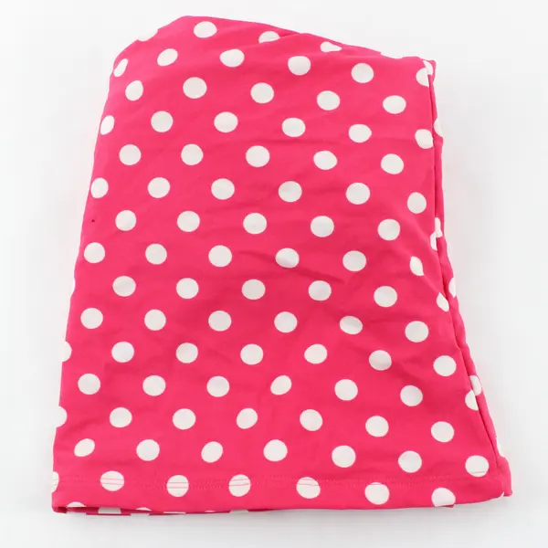 Mossimo Women XL Strapless Swim Top White Hot Pink Polka Dot