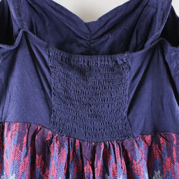 Mudd Womens Large Purple Pink Herringbone Sleeveless Maxi Sundress