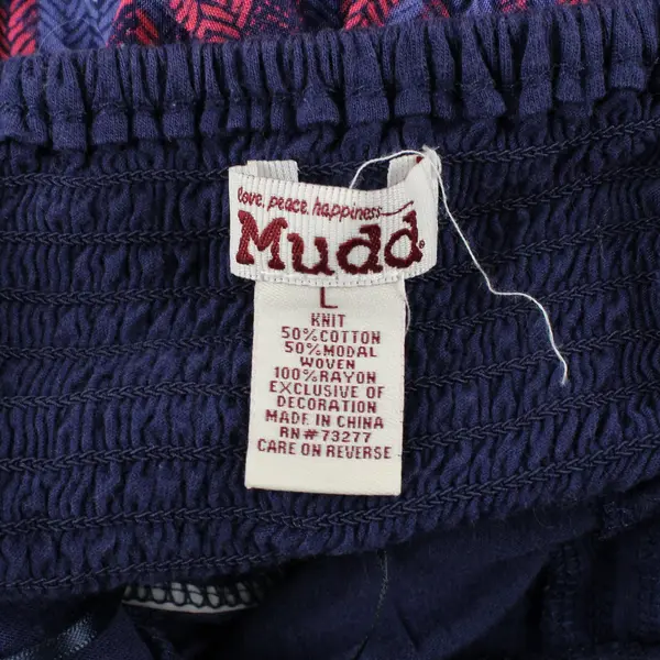 Mudd Womens Large Purple Pink Herringbone Sleeveless Maxi Sundress