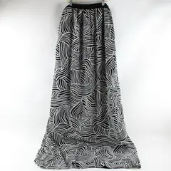 Old Navy Women's Zebra Print Strapless Maxi Skirt Black White Medium