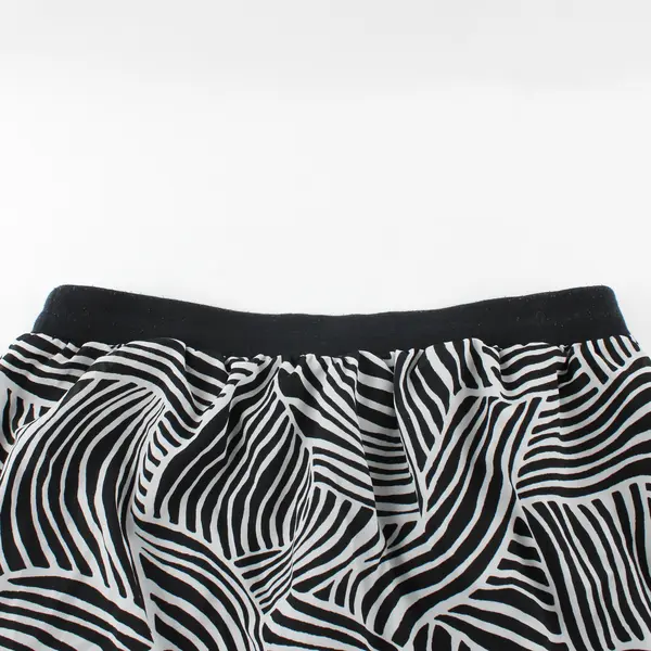 Old Navy Women's Zebra Print Strapless Maxi Skirt Black White Medium