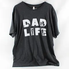Bella Canvas Dad Life Men's Dark Gray T-Shirt XL