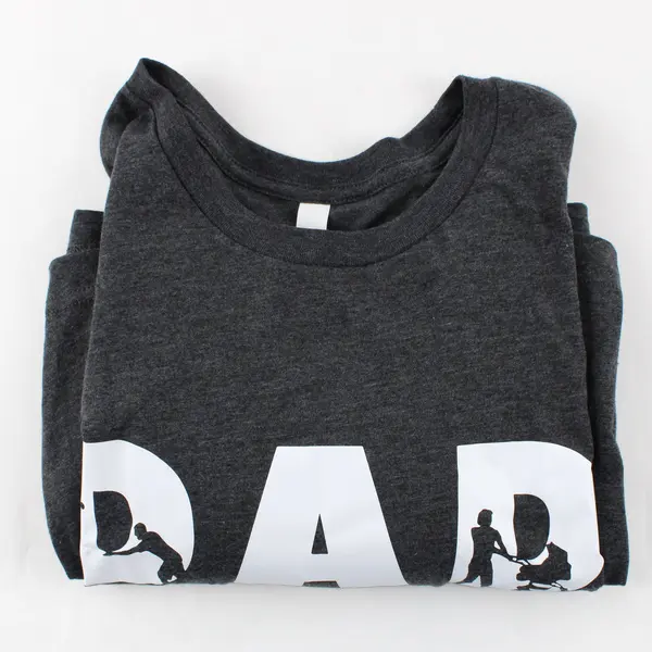 Bella Canvas Dad Life Men's Dark Gray T-Shirt XL