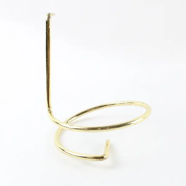 Set of 6 Gold Tone Metal Curtain Tie Backs Drapery Holdbacks