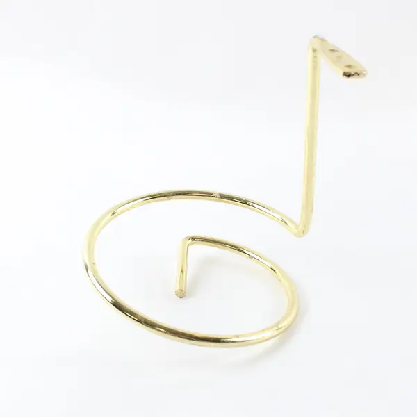 Set of 6 Gold Tone Metal Curtain Tie Backs Drapery Holdbacks