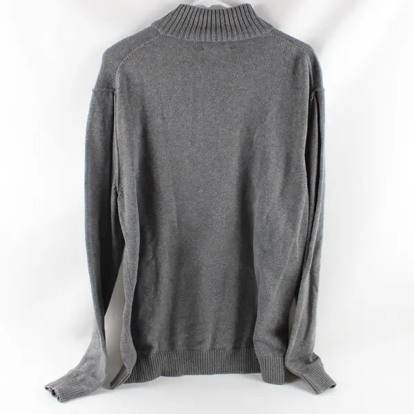 Calvin Klein Men's Gray 1/4 Zip Sweater Pullover Large