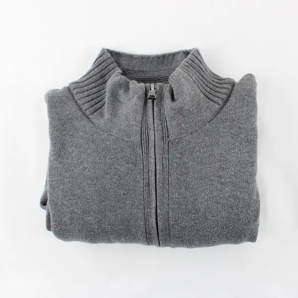Calvin Klein Men's Gray 1/4 Zip Sweater Pullover Large