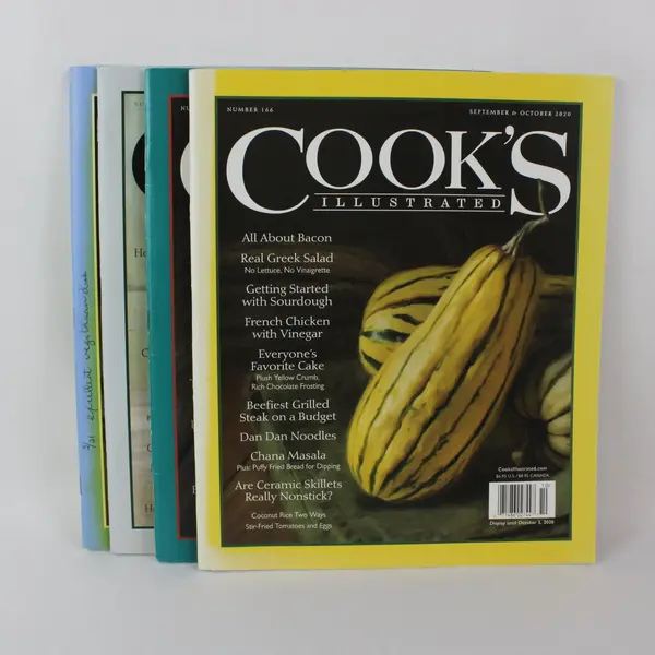 Lot of 4 Cook's Illustrated Magazines from 2020 & 2021