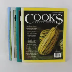Lot of 4 Cook's Illustrated Magazines from 2020 & 2021