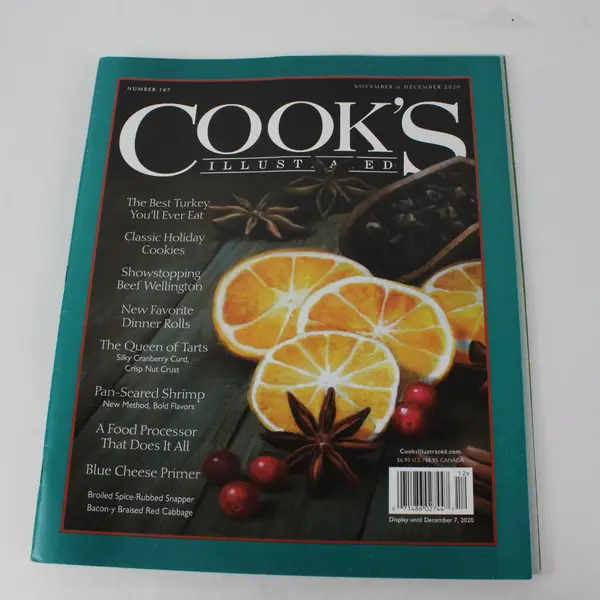 Lot of 4 Cook's Illustrated Magazines from 2020 & 2021