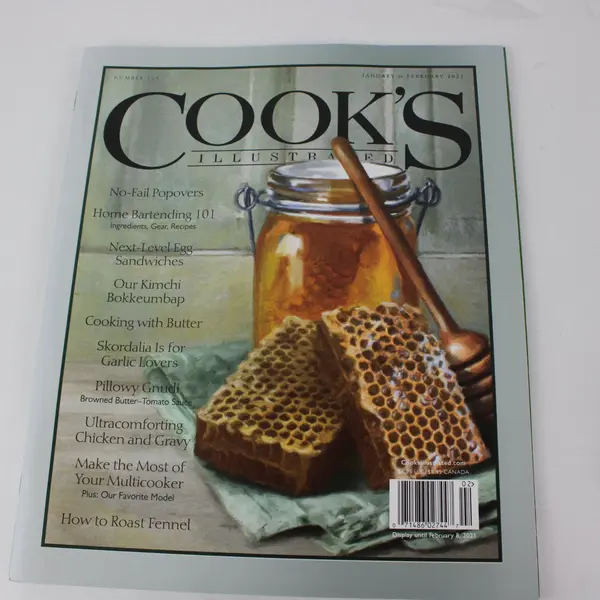 Lot of 4 Cook's Illustrated Magazines from 2020 & 2021