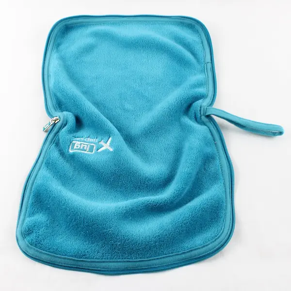 Lug Nap Sac Fuzzy Blue 2-in-1 Travel Blanket Pillow Set