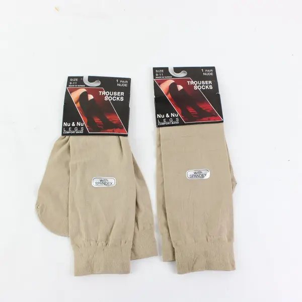 Nu & Nu Legs Nude Trouser Socks 2 Pair Size 9-11