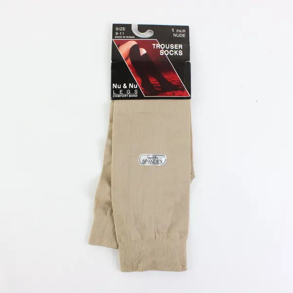 Nu & Nu Legs Nude Trouser Socks 2 Pair Size 9-11