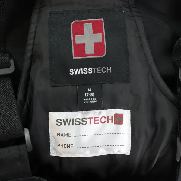 Swiss Tech Black Snow Bib Pants Kids' Size Medium 7-8