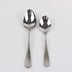 Lot of 2 Solex First Stainless Teaspoon & Soup Spoon 