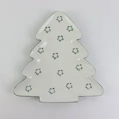 Department 56 Time To Celebrate Christmas Tree Serving Plate 12in
