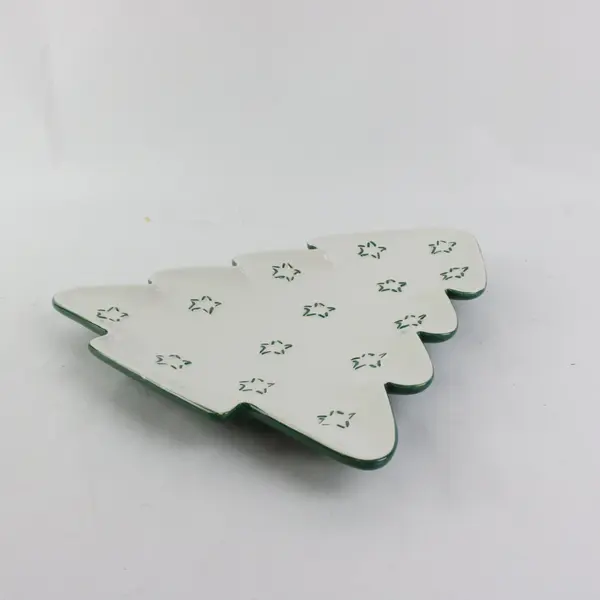 Department 56 Time To Celebrate Christmas Tree Serving Plate 12in