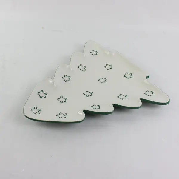 Department 56 Time To Celebrate Christmas Tree Serving Plate 12in