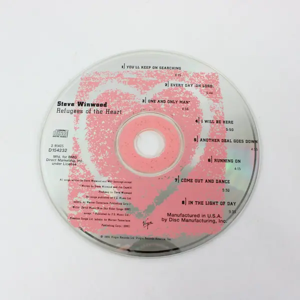 Refugees of the Heart by Steve Winwood (CD, 1990, Virgin Records)
