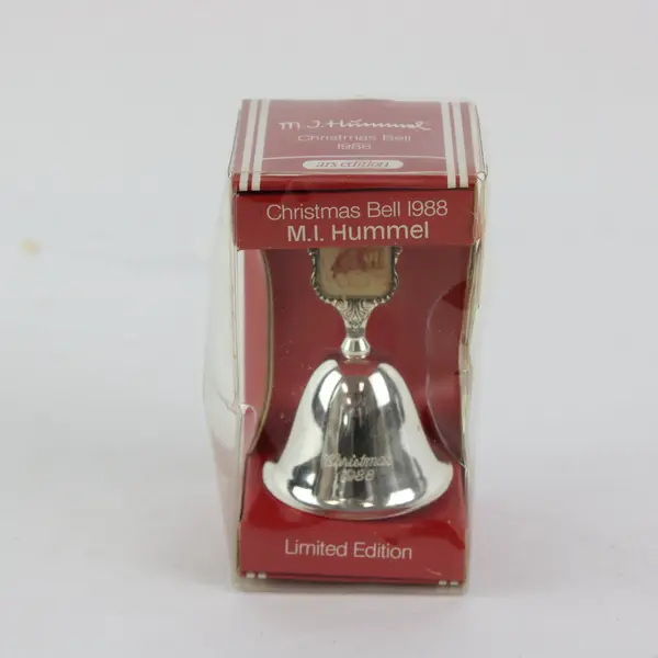 Vintage M.I. Hummel Silver-Plated Christmas Bell 1988