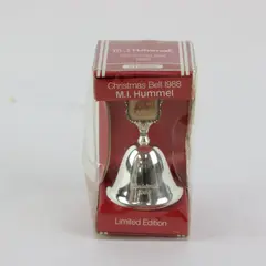 Vintage M.I. Hummel Silver-Plated Christmas Bell 1988