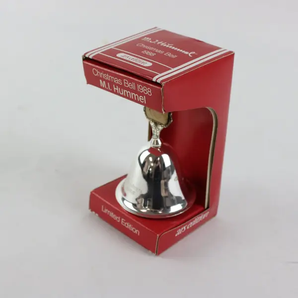 Vintage M.I. Hummel Silver-Plated Christmas Bell 1988
