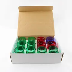 Lot of 12 Dennis East Holiday Etched Votive Candle Holders